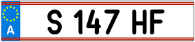 Trailer License Plate